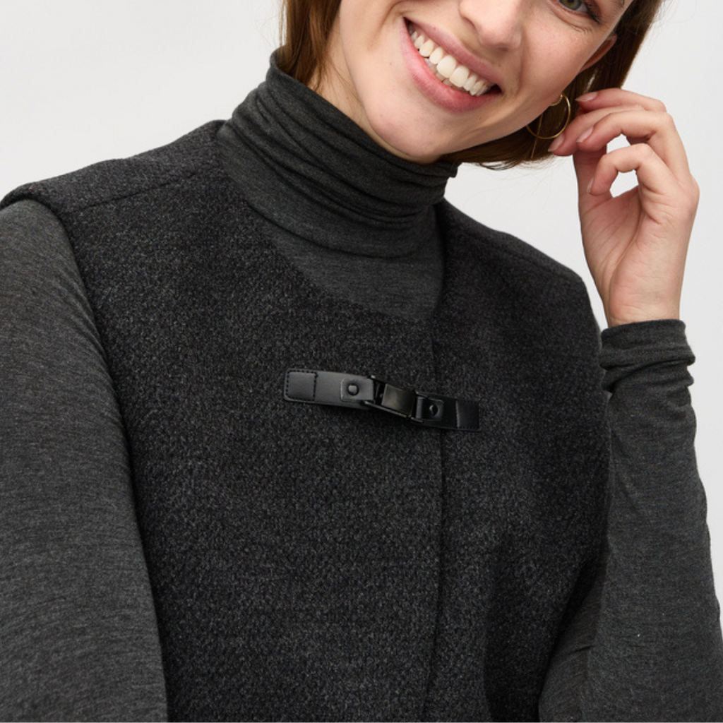 MBYM - VEST - MILLO VIVAN 61260023 - CHARCOAL MELANGE