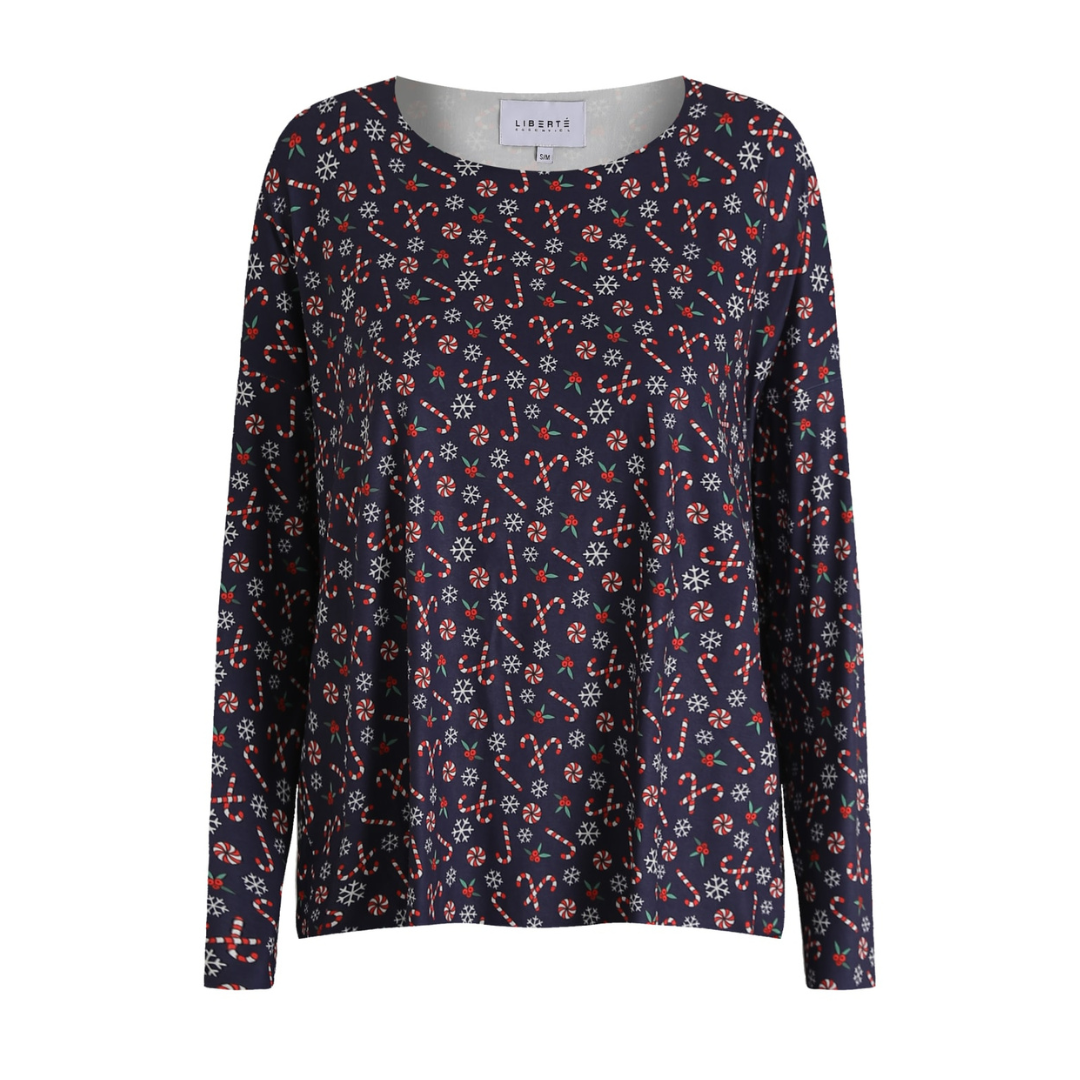 LIBERTÉ - BLUSE - ALMA 9504 - CANDYCANE NAVY