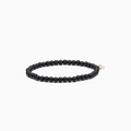 SOÏ - KRYSTAL ARMBÅND - BLACKSTONE 4 MM.