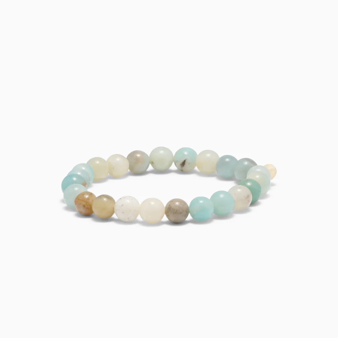 SOÏ -  KRYSTAL ARMBÅND - AMAZONIT 8 MM.