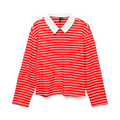 VERO MODA - POLO - ALMA 10327836 - FIERY RED/WHITE