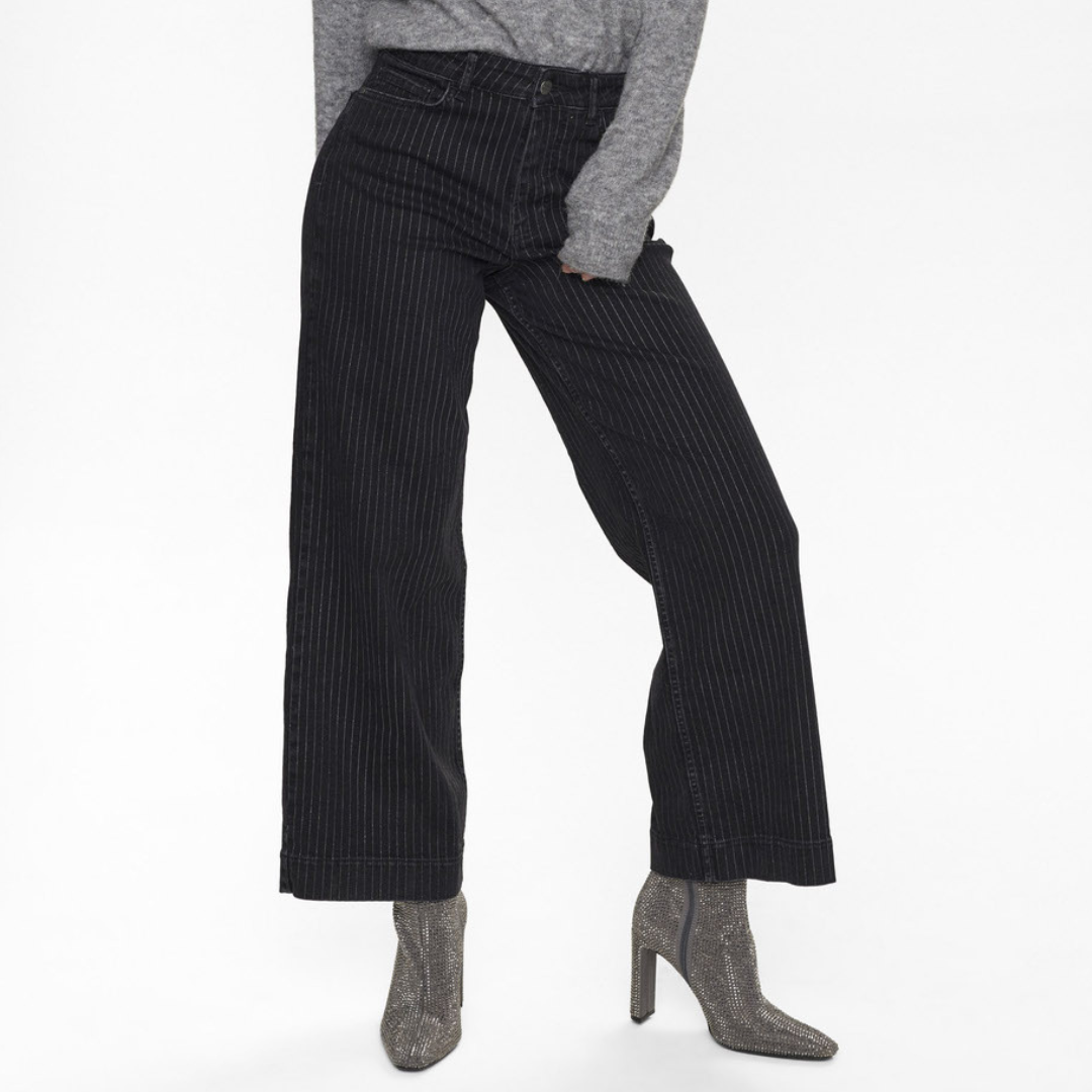 NÜMPH - JEANS - PARIS CROPPED GLAM 704884 - CAVIAR