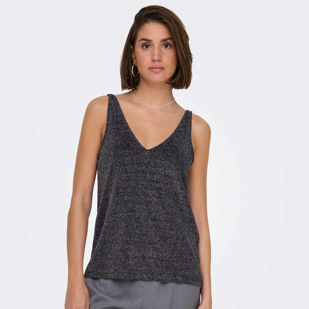 ONLY - TOP - QUEEN 15331403 - BLACK FILLI