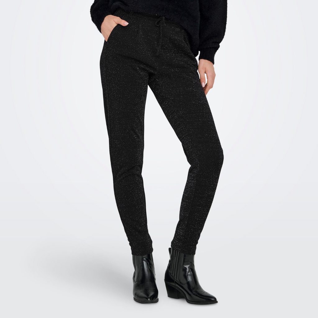 ONLY - BUKS - POPTRASH-ALYA 15334038 - BLACK/SILVER LUREX