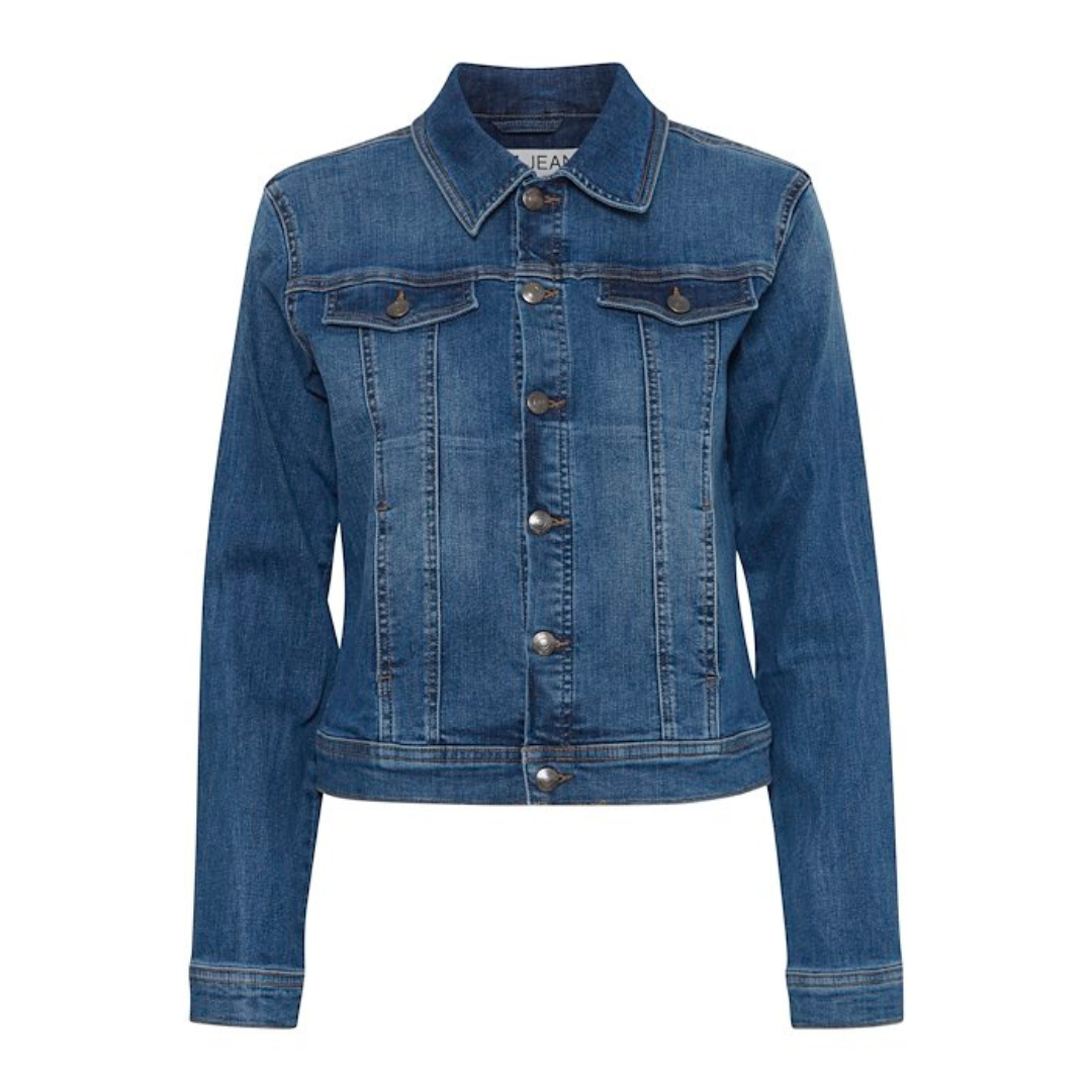 PULZ - DENIMJAKKE - KATJA 50208246 - MEDIUM BLUE DENIM