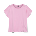 VERO  MODA - T-SHIRT - EMMY LACE TAPE 10325735 - BONBON