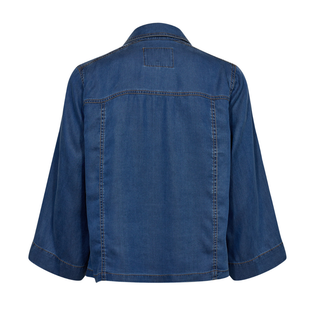 NÜMPH - SKJORTE - MIAMI 705297 - MEDIUM BLUE DENIM