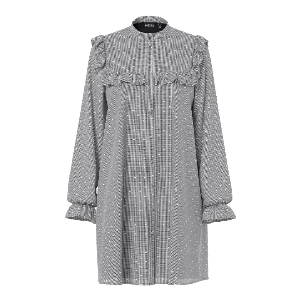 PIECES - KJOLE - JENNYA 17160561 - BLACK/DOBBY CHECKED
