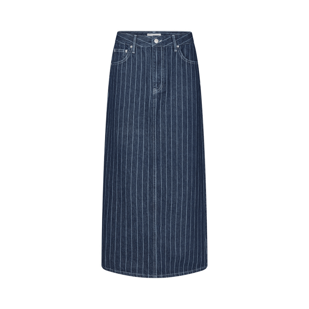 GLOBAL FUNK - DENIM NEDERDEL - JOANCE 60029207 - NAVY PINSTRIPE