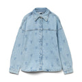 VERO MODA - SKJORTE - HAYDEN 10326371 - LIGHT BLUE DENIM/EMBROIDERY
