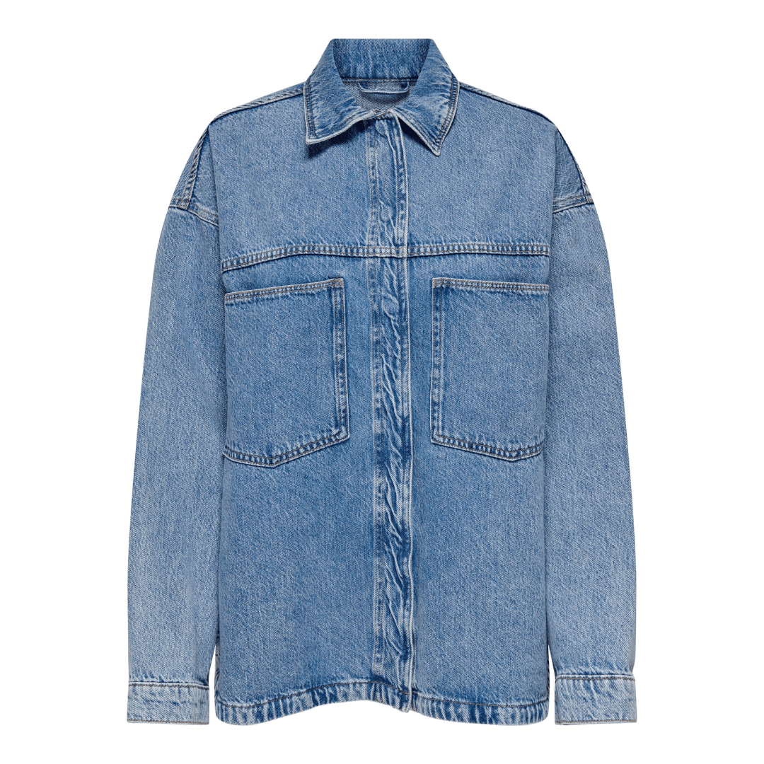ONLY - SKJORTE - EMMIE 15324363 - LIGHT BLUE DENIM