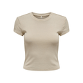 ONLY - T-SHIRT - ELINA 15320229 - HUMUS MELANGE