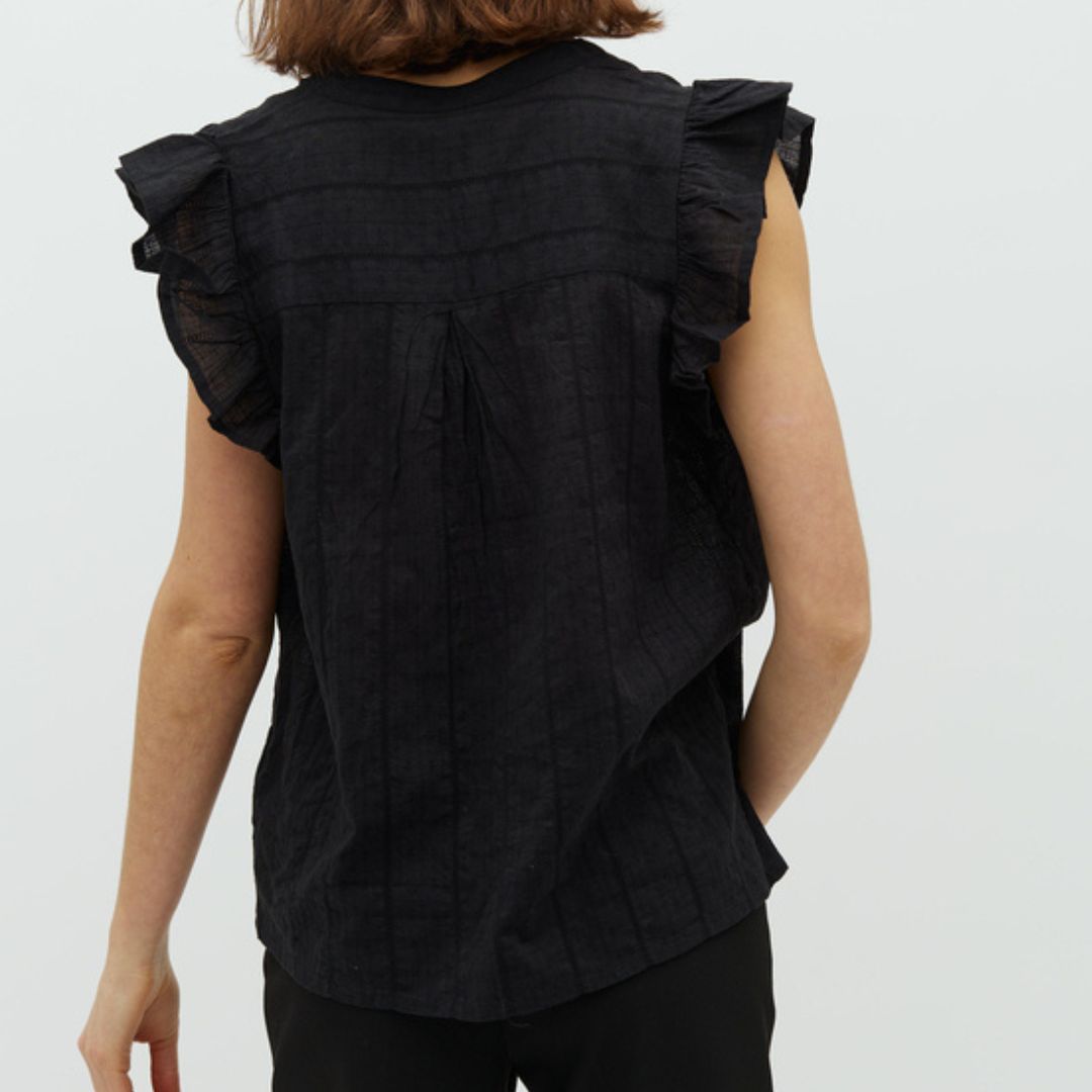 MBYM - BLUSE - GEMALA ACASIA 59119568 - SORT