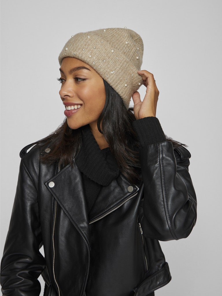 VILA - HUE - SUMMER - BEANIE - 14099942 -  NATURAL MEL