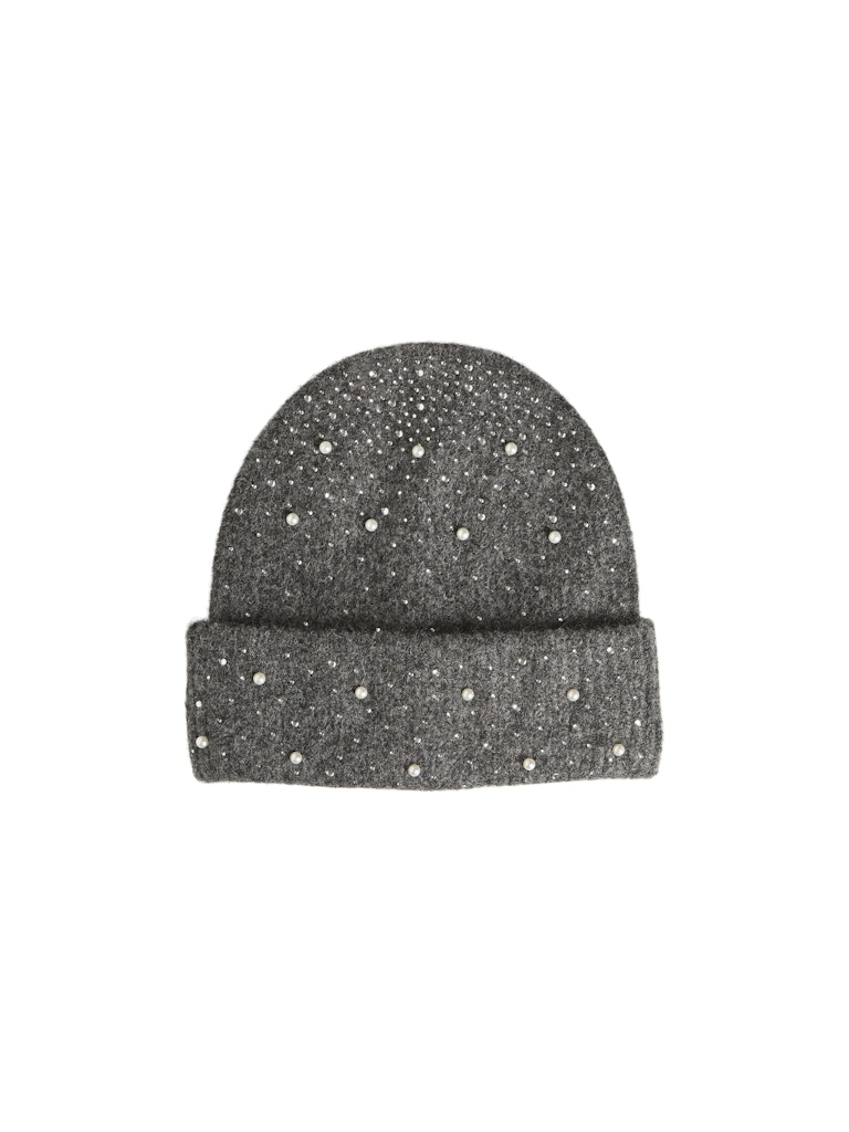 VILA - HUE - SUMMER - BEANIE - 14099942 -  DARK GREY MEL