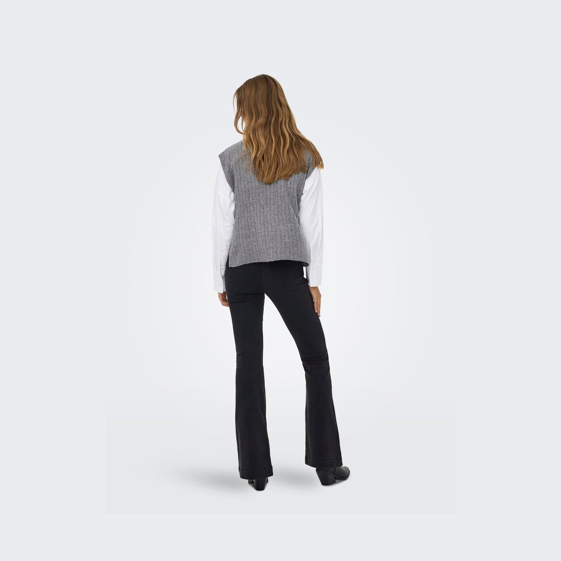 ONLY - VEST -  JEANETT 15360357 - MEDIUM GREY MELANGE