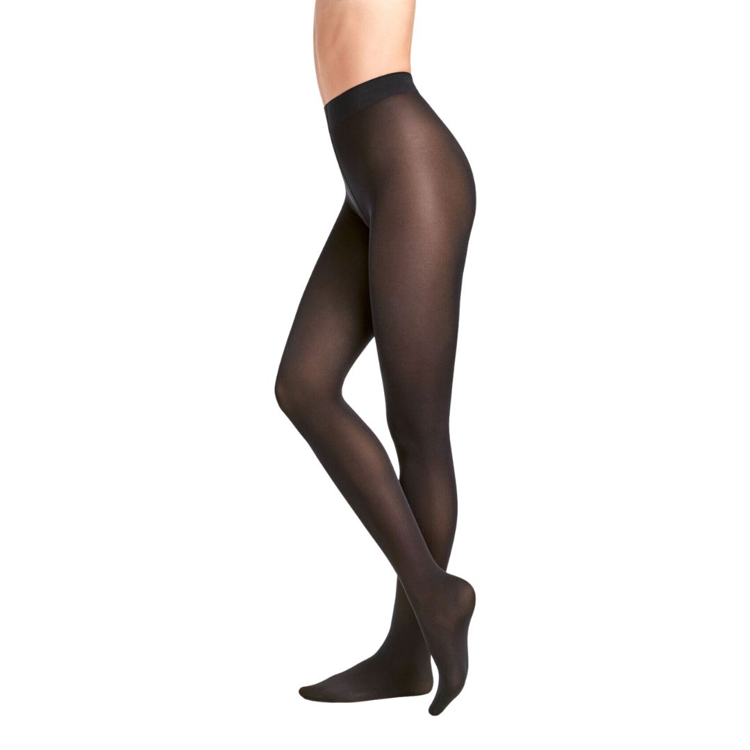 WOLFORD - STRØMPEBUKSER - VELVET DE LUXE 66 14775 - 7005 SORT
