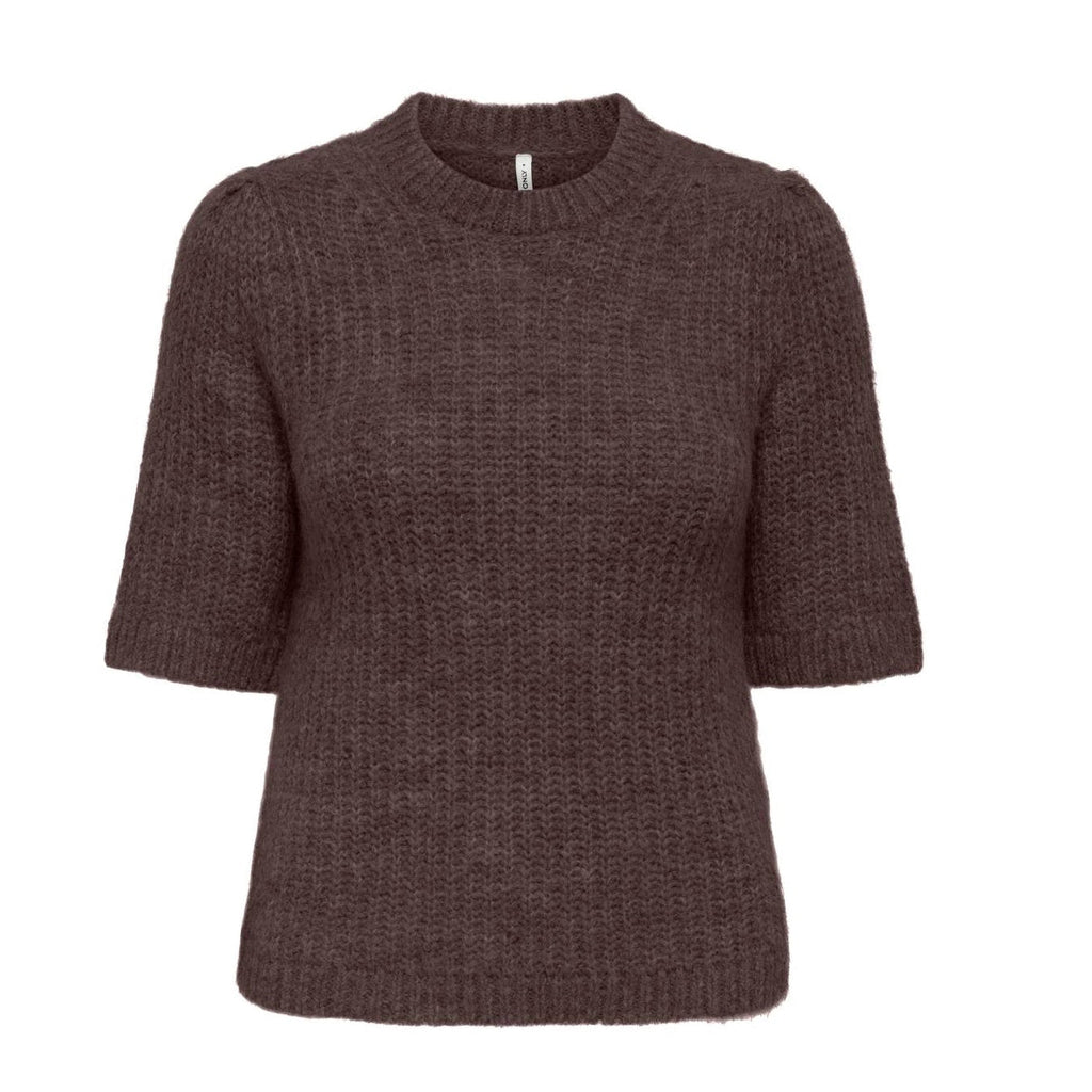 ONLY - TOP - SHINE PUFF 15350977 - SEAL BROWN