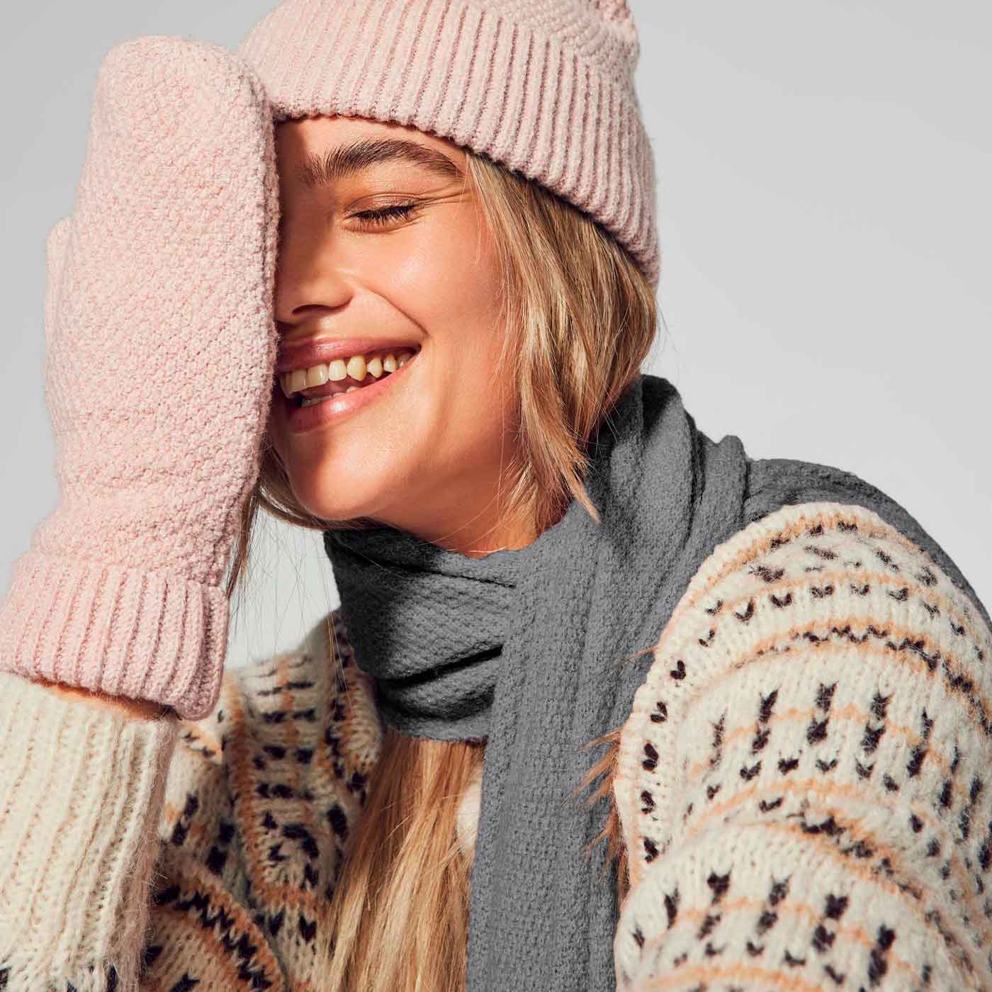 ONLY - TØRKLÆDE - ANELISE LIFE 15266349 - MEDIUM GREY MELANGE