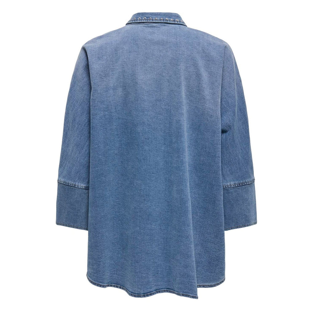 ONLY - SKJORTE - GRACE 15338585 - MEDIUM BLUE DENIM