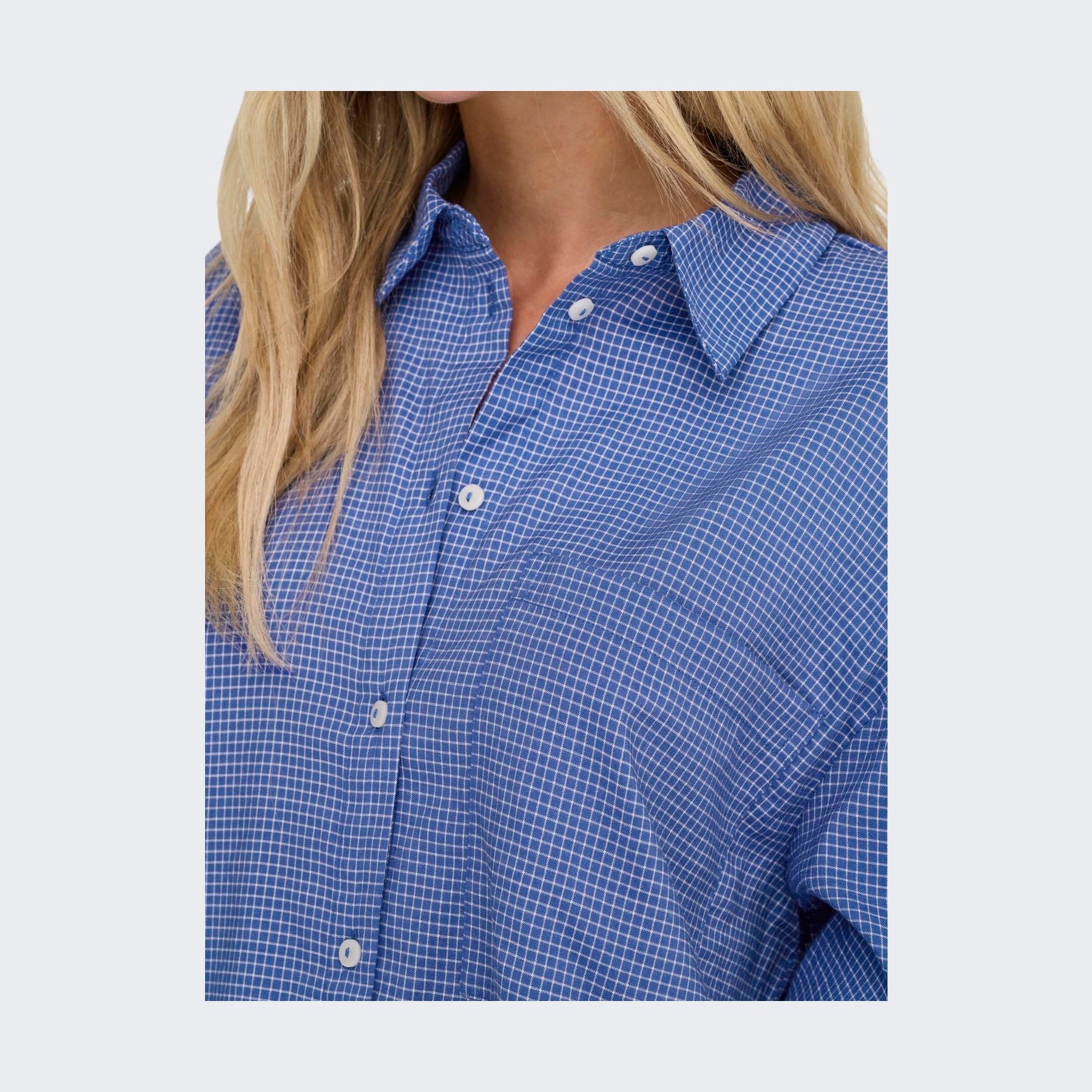 ONLY - SKJORTE - MAGGIE 15344363 - AMPARO BLUE