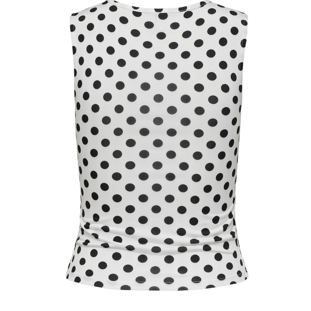 ONLY - TOP - ANNA 15375360 - WHITE/BLACK DOTS