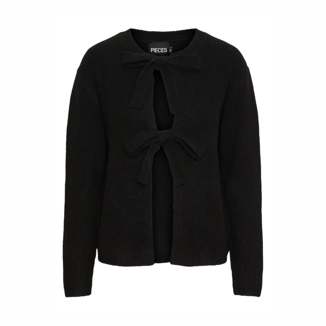 PIECES - CARDIGAN - SILLY 17150235 - SORT