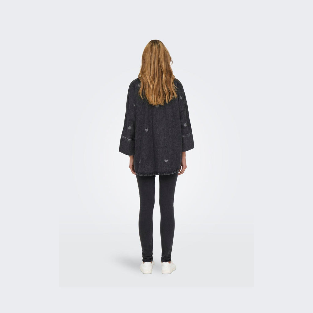 ONLY - SKJORTE - GRACE 15347081 - WASHED BLACK