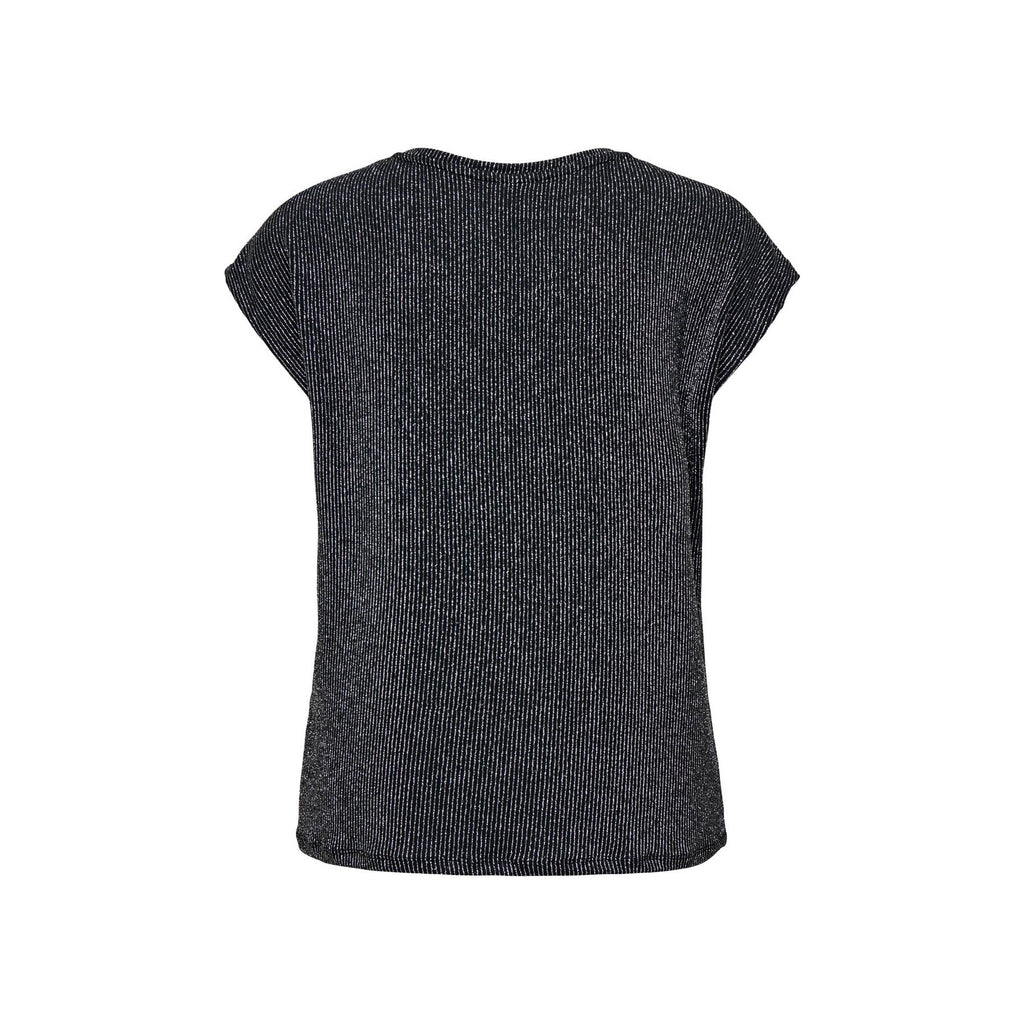 ONLY - TOP - CAROL 15360960 - BLACK/SILVER GLITTER