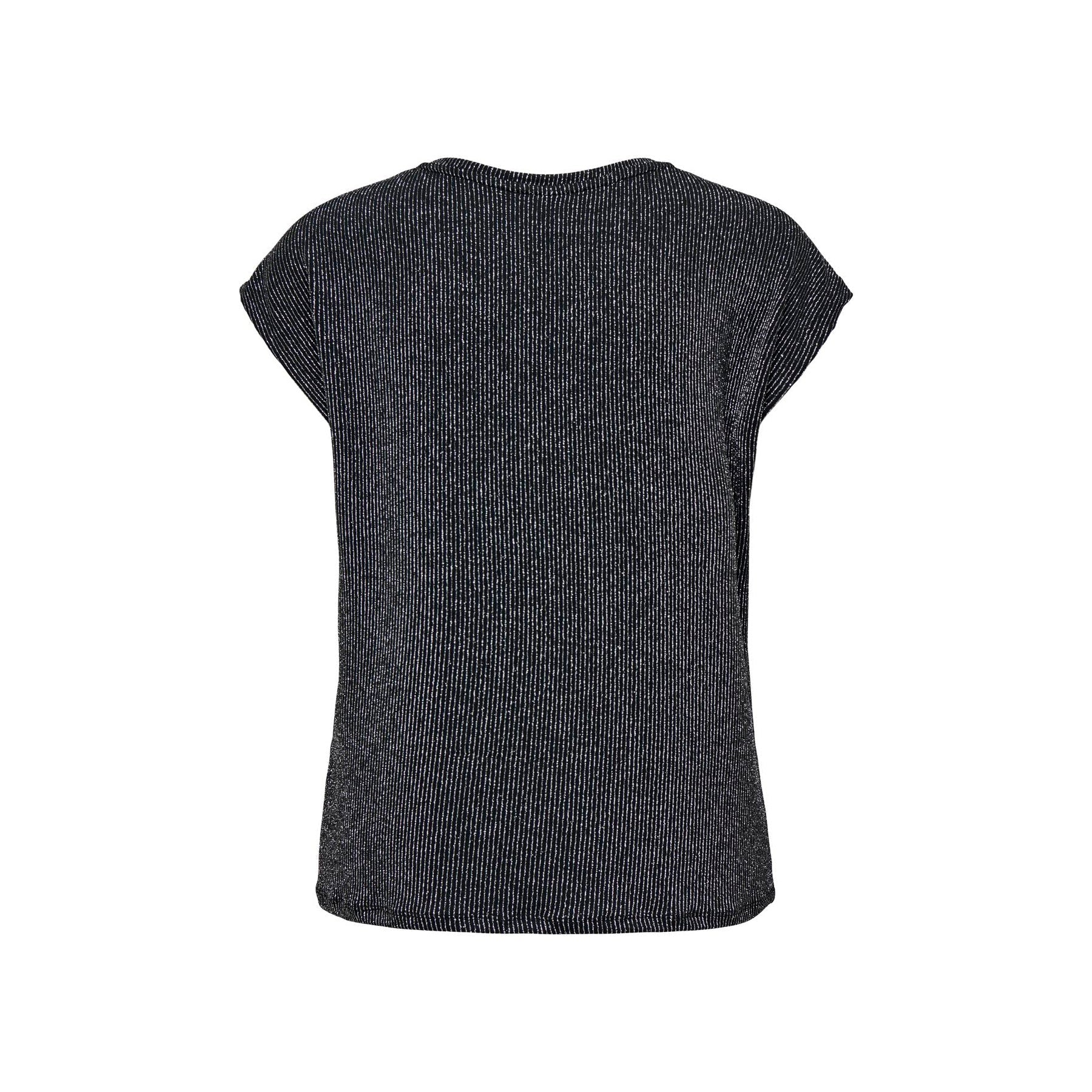 ONLY - TOP - CAROL 15360960 - BLACK/SILVER GLITTER