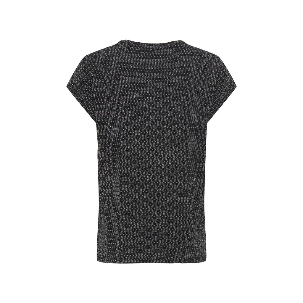ONLY - TOP - CAROL 15360960 - BLACK/HARLEKIN GLITTER