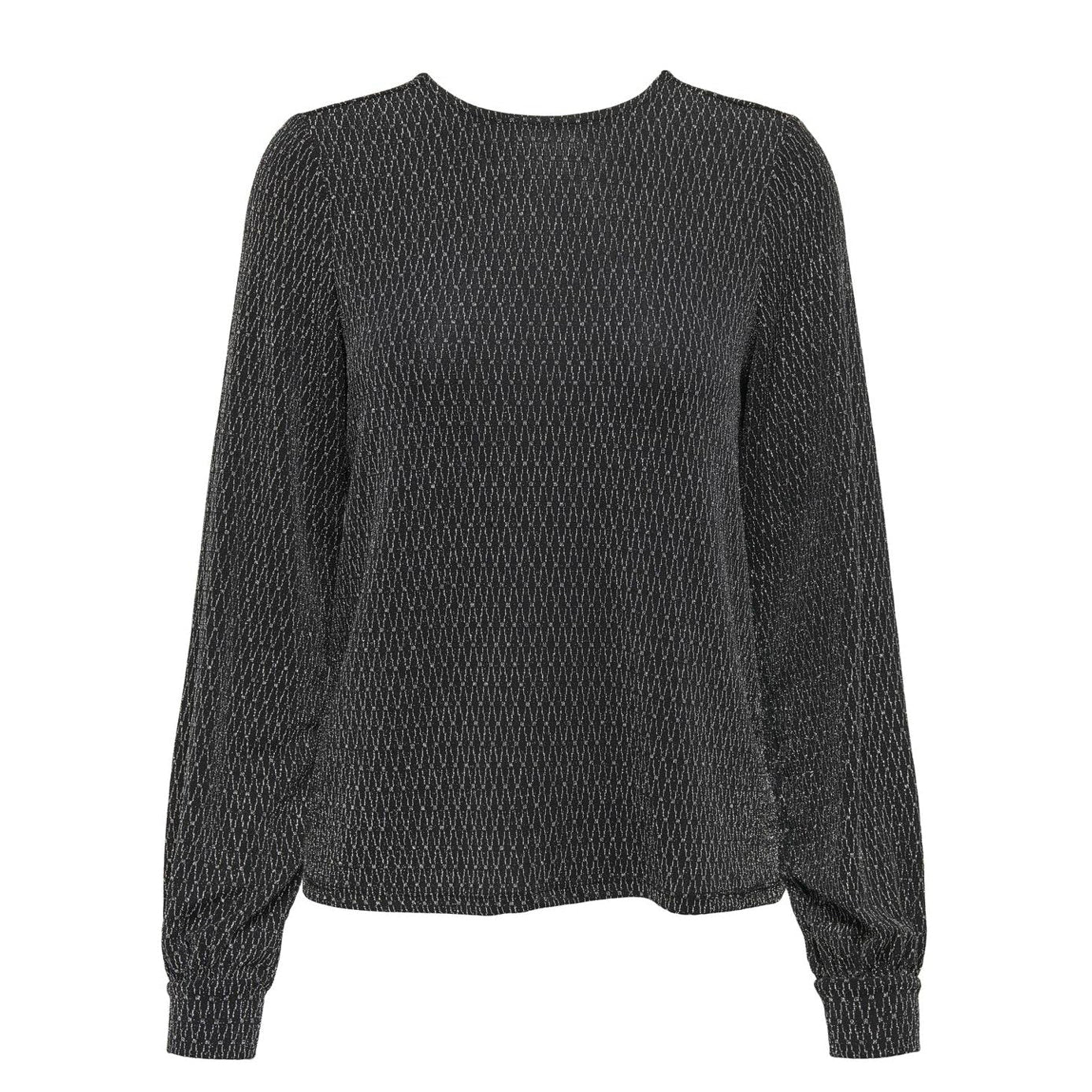 ONLY - TOP - CAROL 15371588 - BLACK/HARLEKIN SILVER
