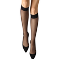 WOLFORD - KNÆSTRØMPE - SATIN TOUCH 20 31206 - SORT