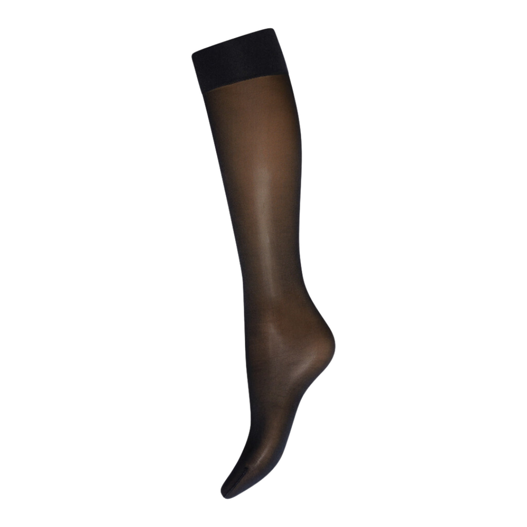 WOLFORD - KNÆSTRØMPE - SATIN TOUCH 20 31206 - SORT