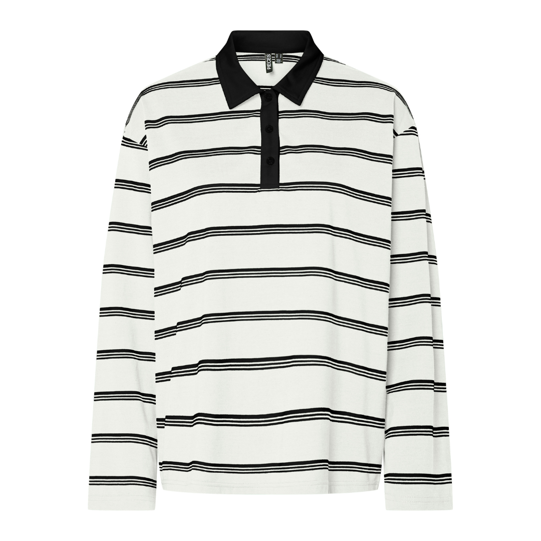 PIECES - POLO - SADIE 17157883 - CLOUD DANCER/SORT