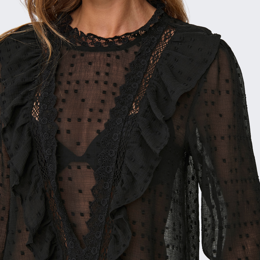 ONLY - BLUSE - SILA 15305483 - SORT