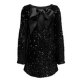 ONLY - KJOLE - ANIKA SEQUINS BOW 15339408 - SORT