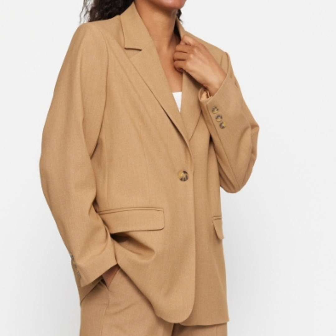 SOFT REBELS - BLAZER - VILJA LOOSE 23-720 - TIGERS EYE