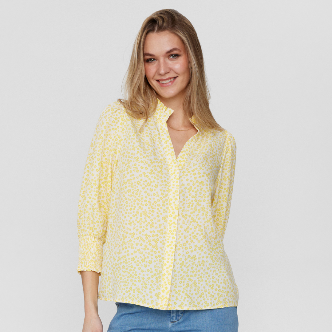 NÜMPH - SKJORTE - AVAS 704040 - LIMELIGHT