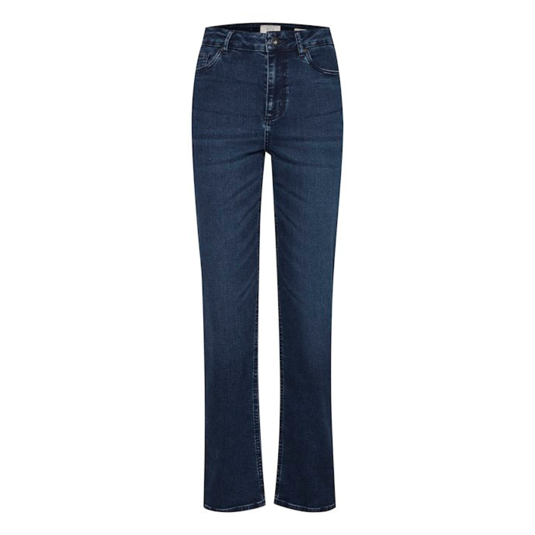 PULZ - JEANS - LIVA STRAIGHT 50206964 - MEDIUM BLUE DENIM