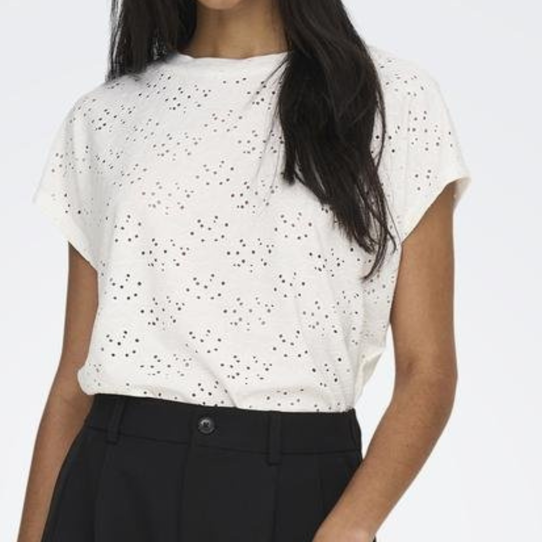 ONLY - T-SHIRT - SMILLA 15231005 - CLOUD DANCER