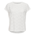 ONLY - T-SHIRT - SMILLA 15231005 - CLOUD DANCER
