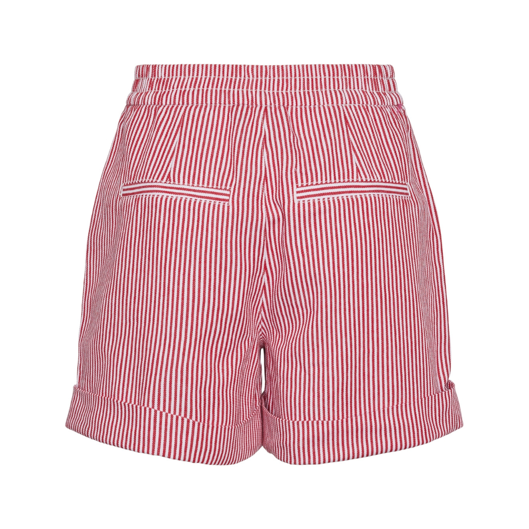 PIECES - SHORTS - ALLO 17148896 - SALSA/CLOUD DANCER STRIPES
