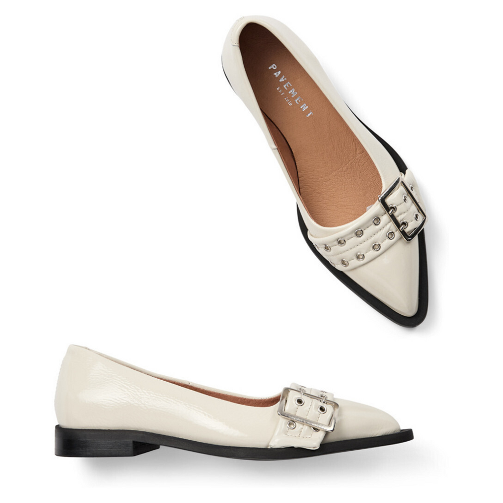 PAVEMENT - BALLERINA - SASO LOW 23185 - BEIGE PATENT