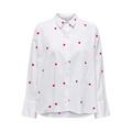 ONLY - SKJORTE - NEW LINA 15283743 - BRIGHT WHITE/HEART