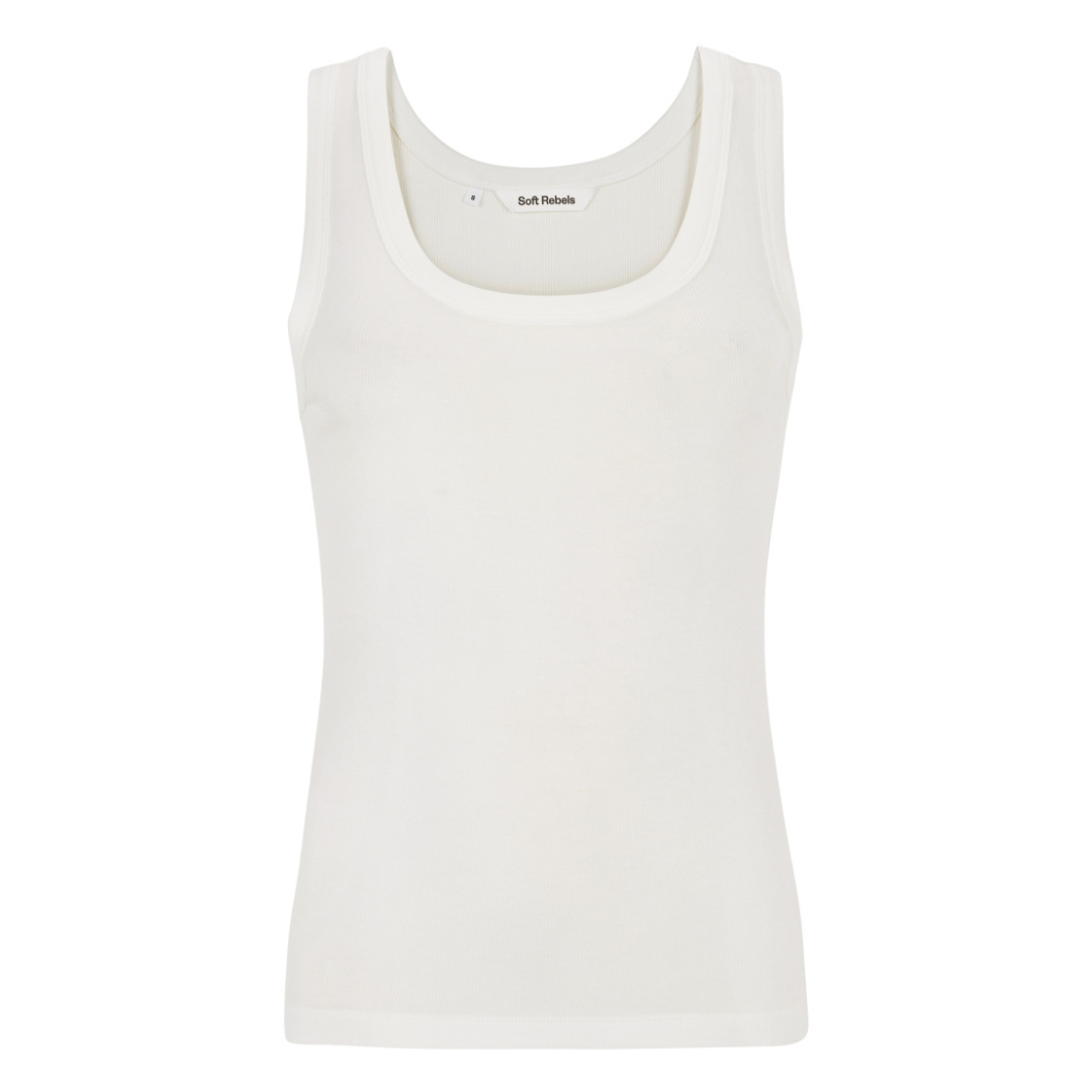 SOFT REBELS - TOP - FENJA SR324-302 - SNOW WHITE