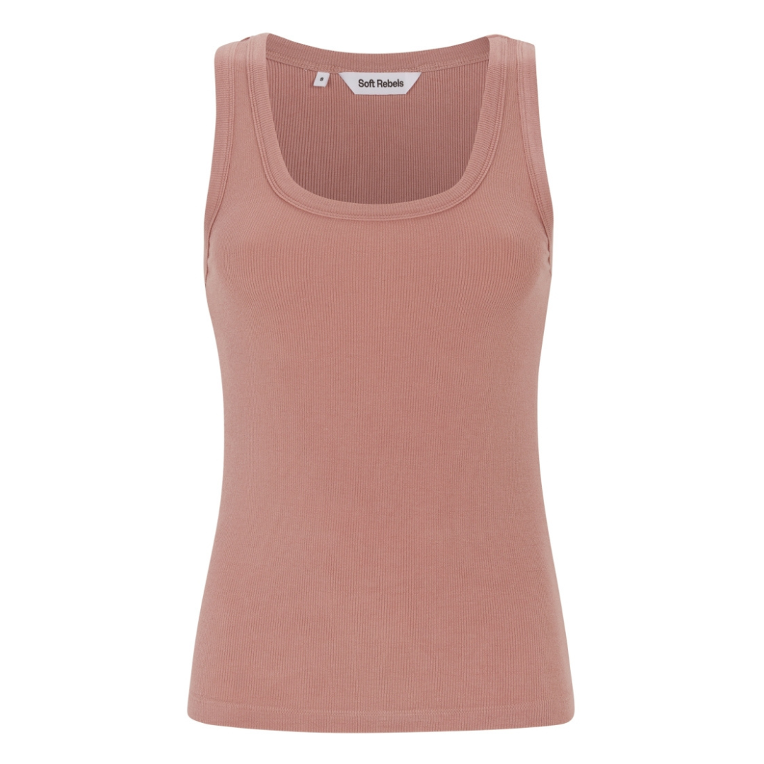 SOFT REBELS - TOP - FENJA SR324-302 - ASH ROSE
