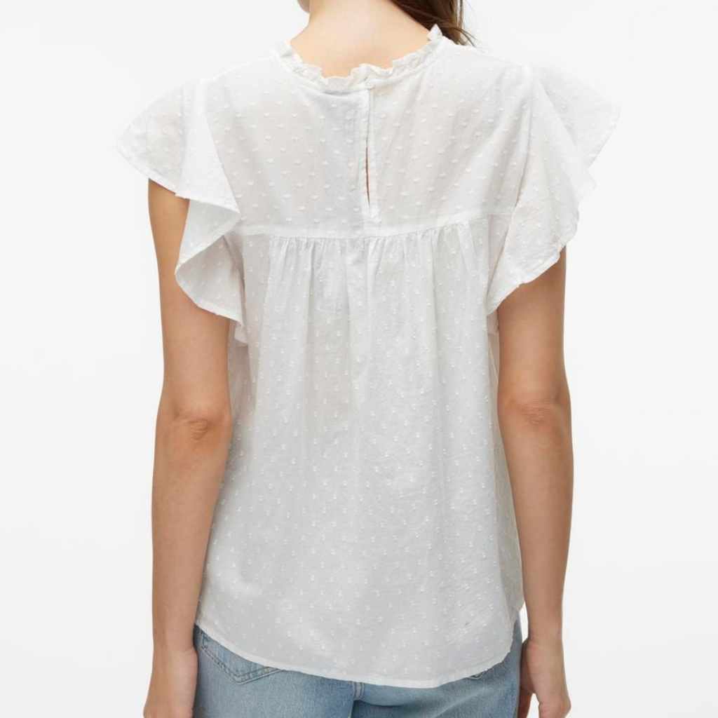 VERO MODA - TOP - TRINE 10301205 - SNOW WHITE
