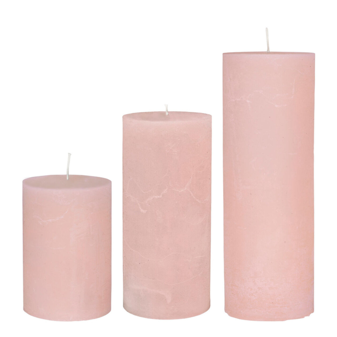COZY LIVING - 75 TIMER BLOKLYS - RUSTIK 6339 - CRYSTAL ROSE