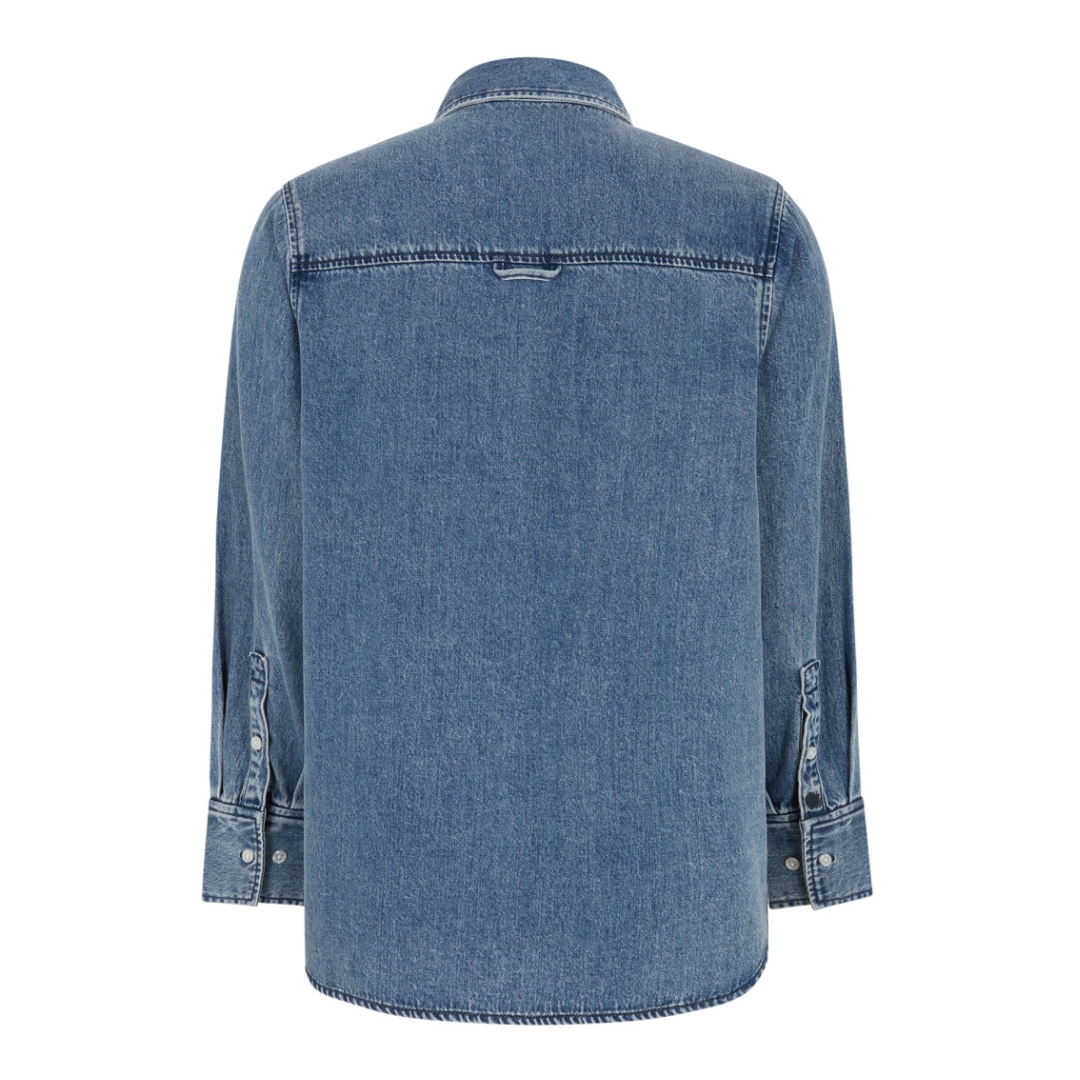 SOFT REBELS - DENIMSKJORTE - KEIRA SR424-800 - DARK BLUE DENIM